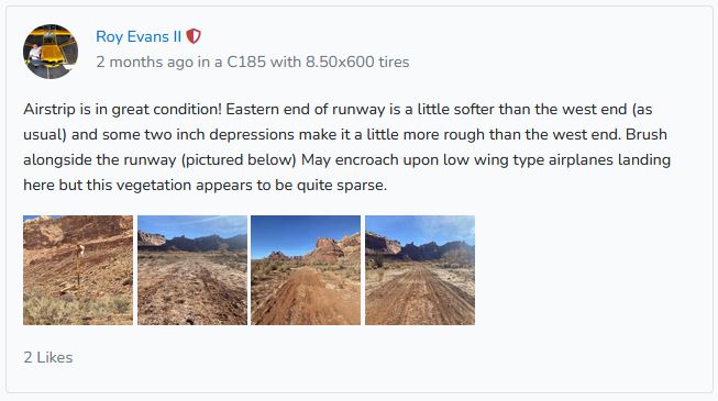 UBCP airstrip report